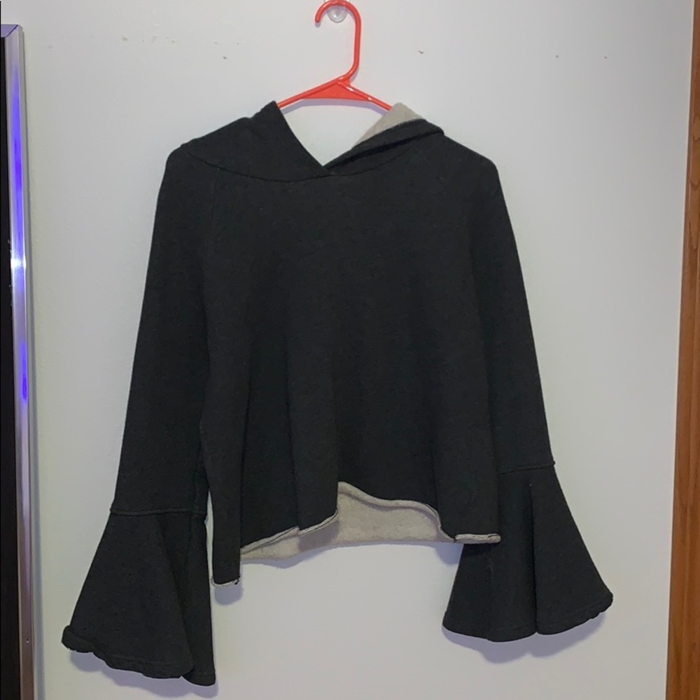 bell sleeve sweatshirt